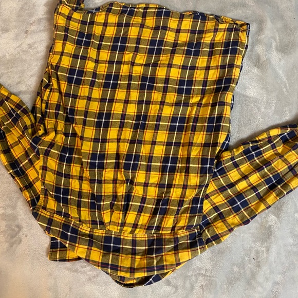 Men’s Small Forever 21 Yellow Flannel - Picture 3 of 4